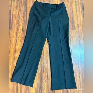 ANN TAYLOR Gray/Brown Pant Size 6 Petite Wide Legs Front Crease